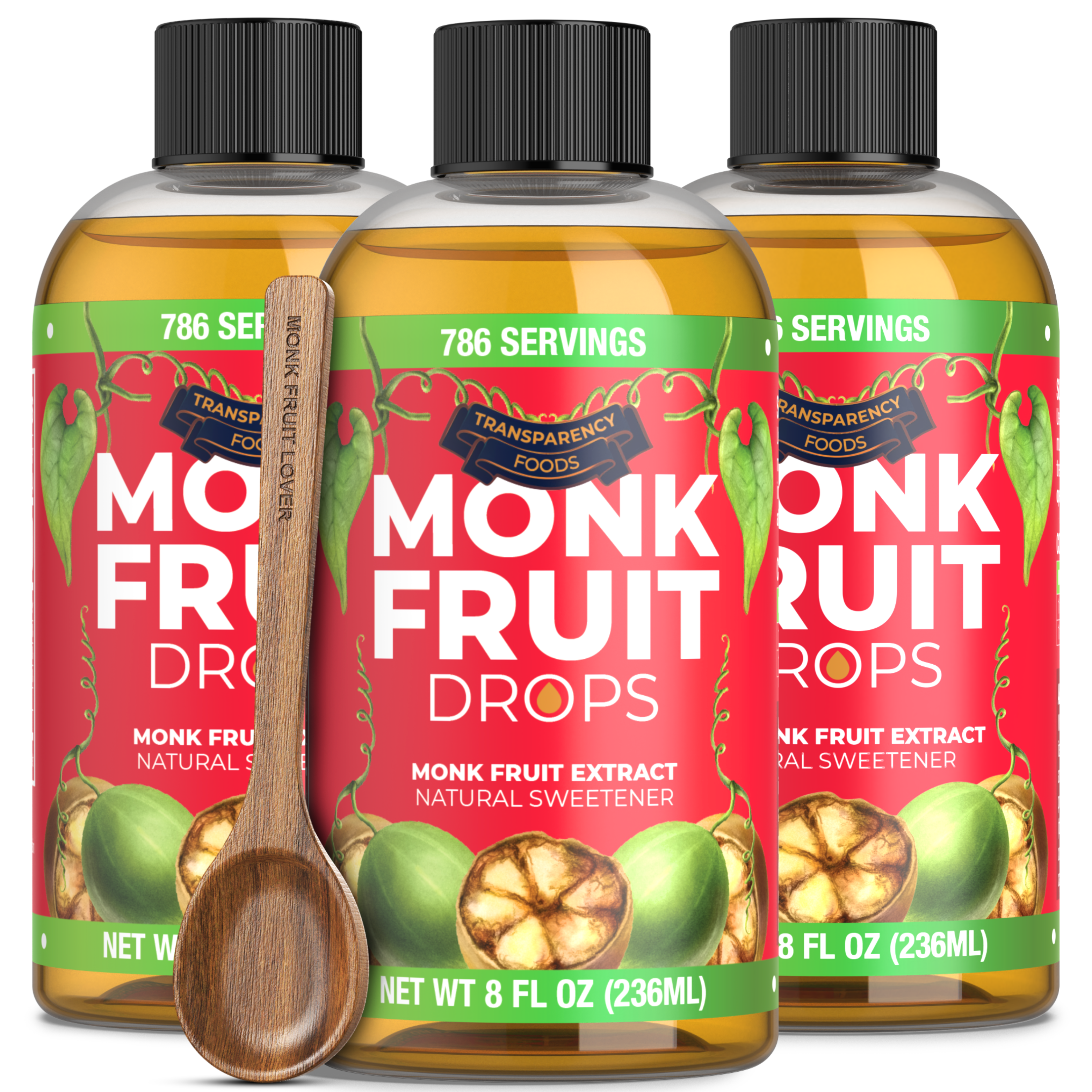 Monk Fruit Drops - New Formula (6 Drops = 1 Tsp of Sugar)