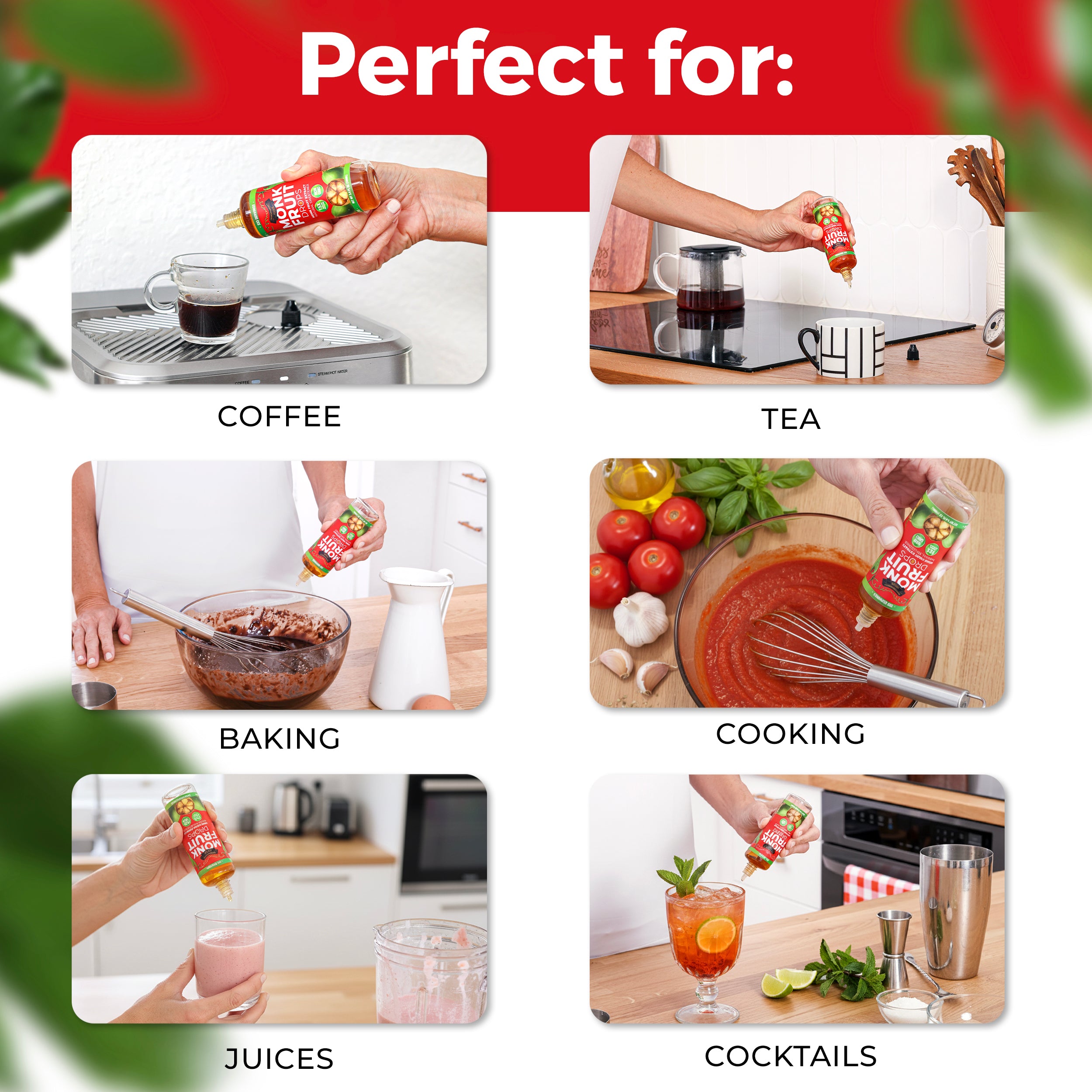 Monk Fruit Drops - New Formula (6 Drops = 1 Tsp of Sugar)