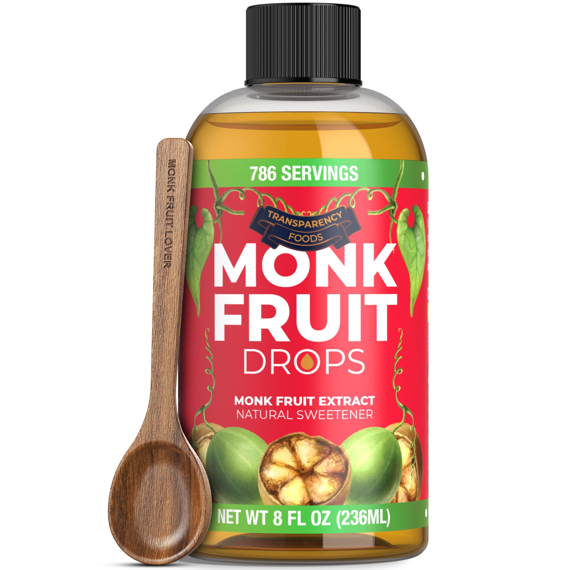 Monk Fruit Drops - New Formula (6 Drops = 1 Tsp of Sugar)