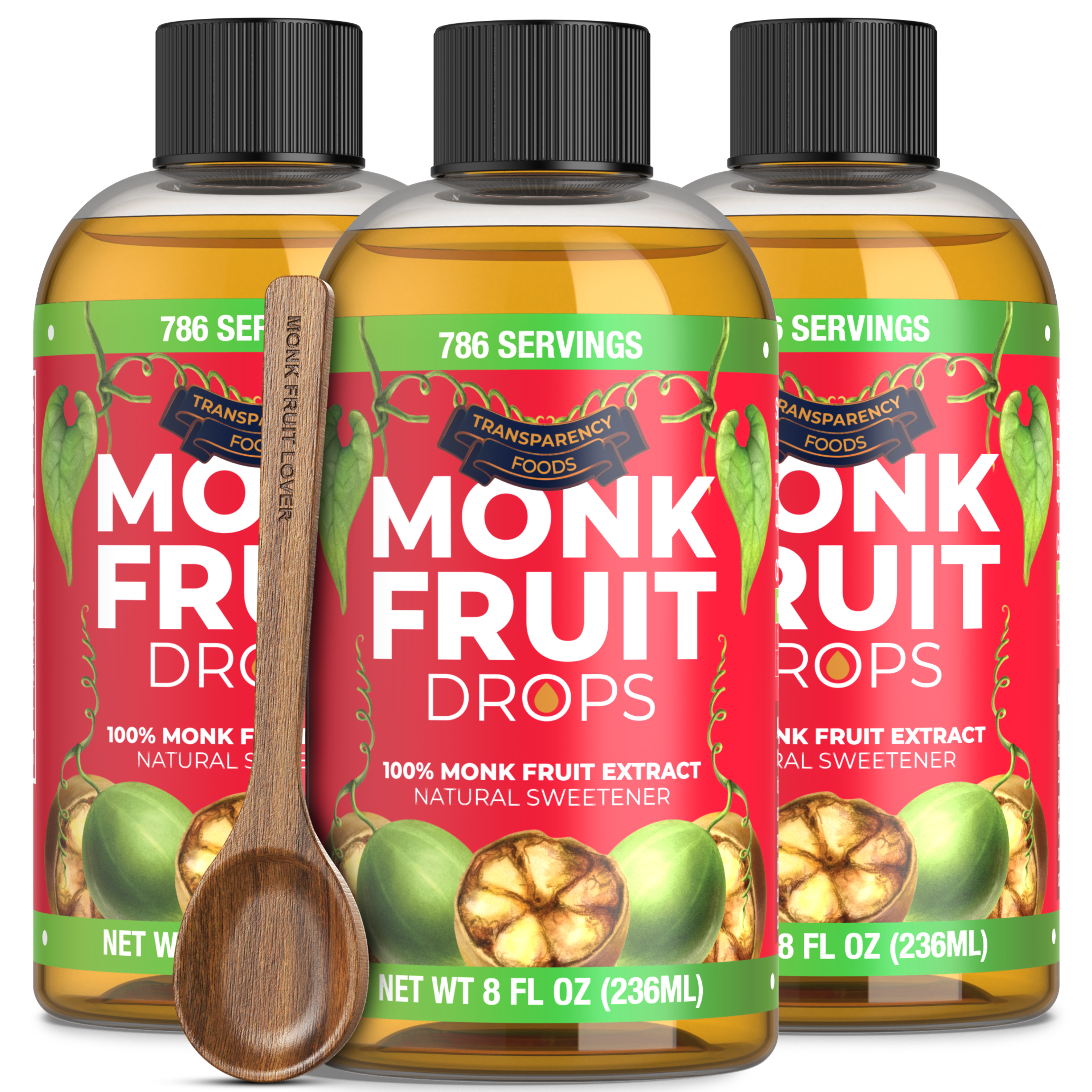 Monk Fruit Drops - 100% Monk Fruit Extract (6 Drops = 1 Tsp of Sugar)