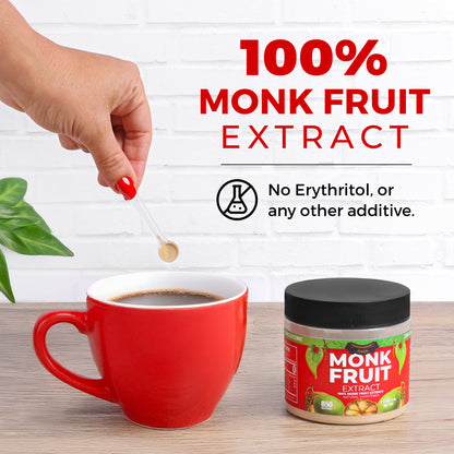 Monk Fruit Extract Powder - 90X Sweeter Than Sugar - 25% Mogroside V