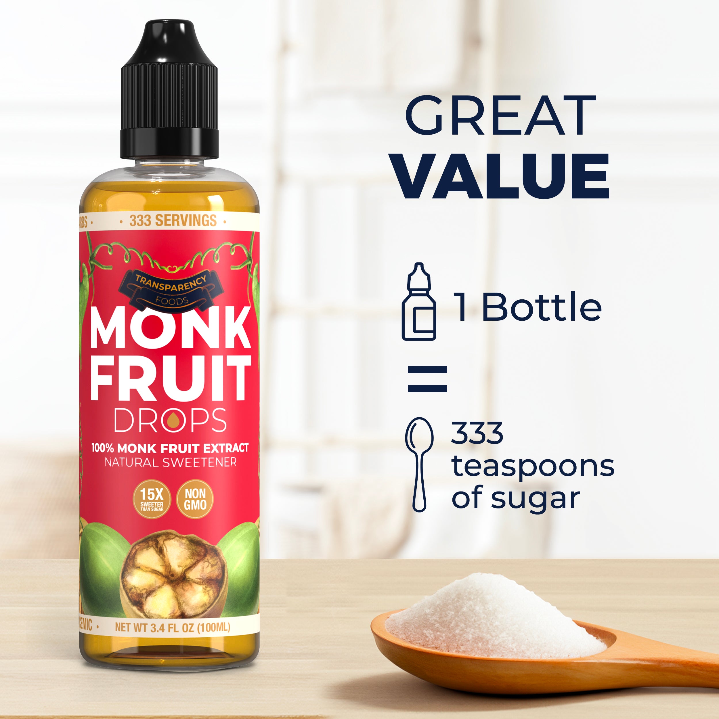 Monk Fruit Drops - 100% Monk Fruit Extract (Bundle Offer)