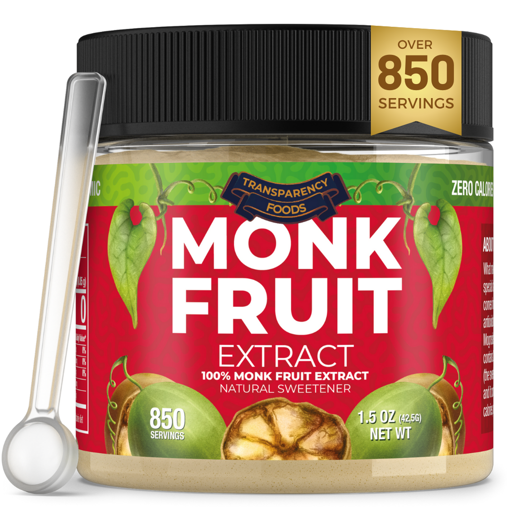 Monk Fruit Extract Powder - 90X Sweeter Than Sugar - 25% Mogroside