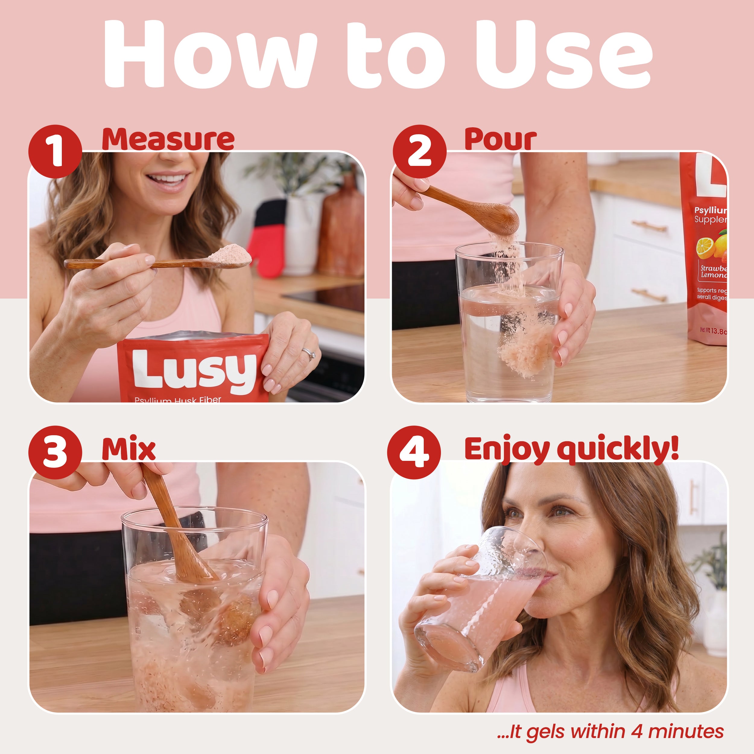 Lusy: Daily Psyllium Husk Fiber