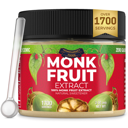 Monk Fruit Extract Powder - 90X Sweeter Than Sugar - 25% Mogroside V