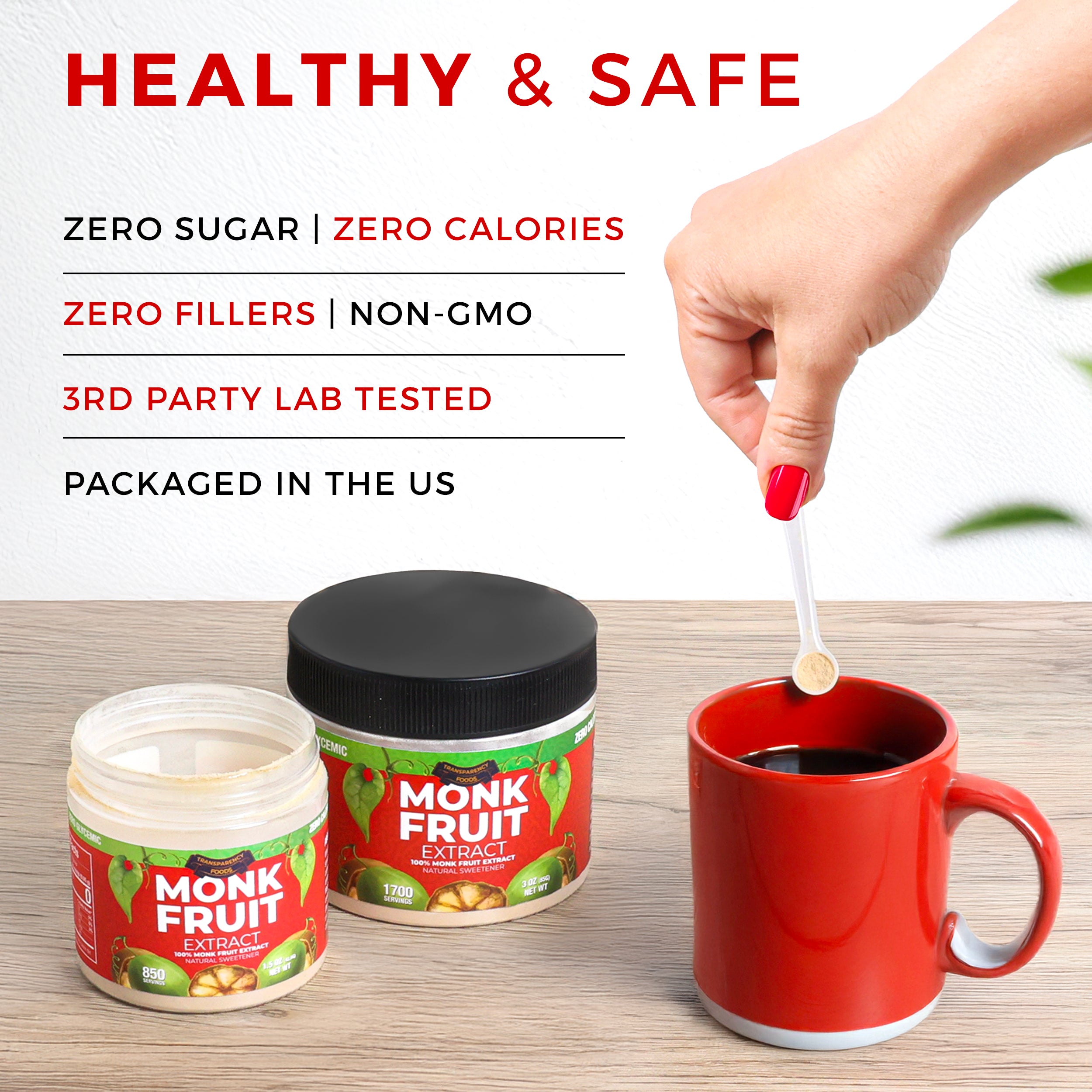 Monk Fruit Extract Powder - 90X Sweeter Than Sugar - 25% Mogroside V