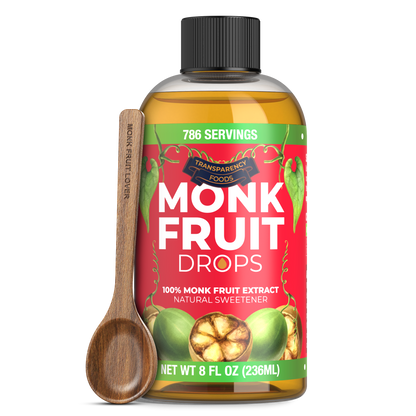 Monk Fruit Drops - 100% Monk Fruit Extract (6 Drops = 1 Tsp of Sugar)